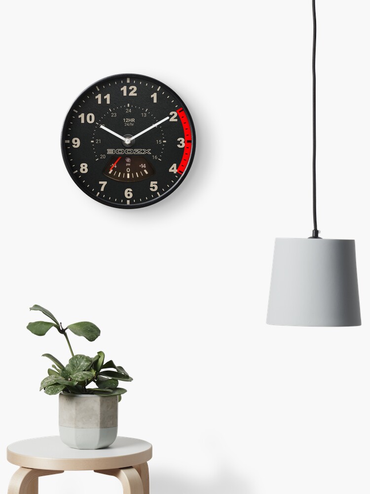 300zx speedometer / tachometer style clock. (logo)