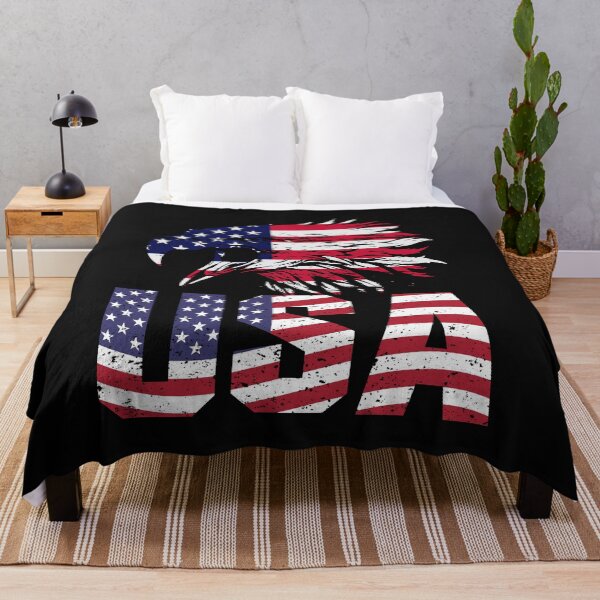 Item preview, USA with Eagle Head in Red White and Blue designed and sold by Sheepherder120.