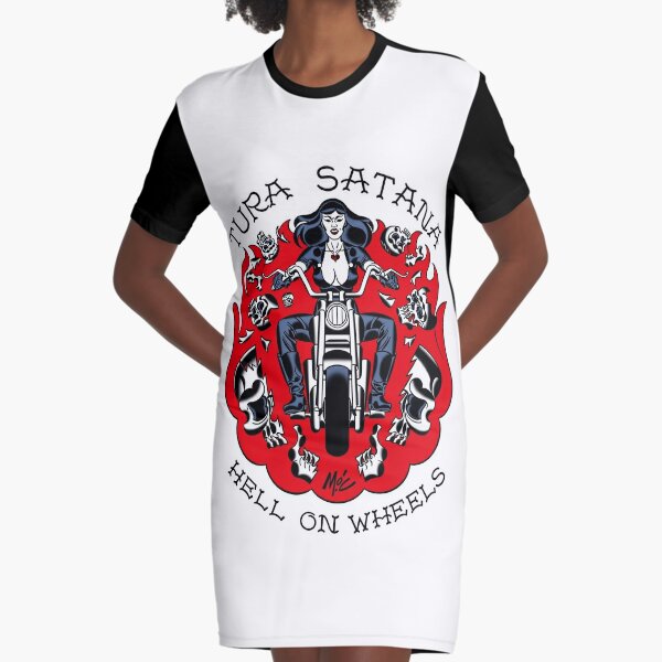 Tura Satana Hell On Wheels Graphic T-Shirt Dress