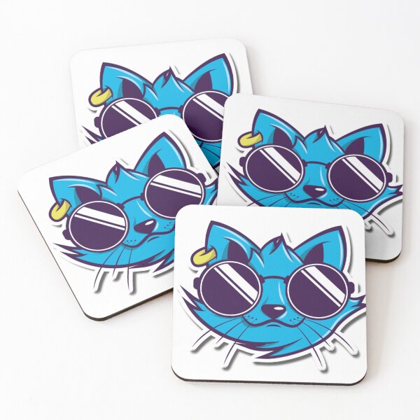 Item preview, Cool Kitty cat with earrings and sunglasses smiling to you designed and sold by TALAT-SHOPS.