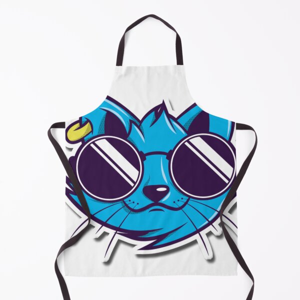 Item preview, Cool Kitty cat with earrings and sunglasses smiling to you designed and sold by TALAT-SHOPS.