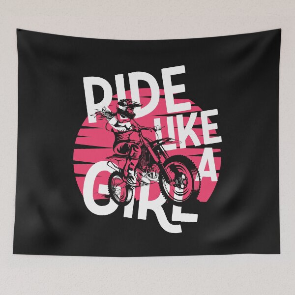 Item preview, Ride Like a Girl // Female Motocross designed and sold by SLAG-Creative.