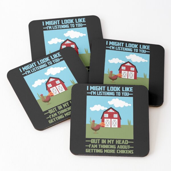 Item preview, I may appear to be paying attention to you, but my mind is on getting more chickens. - Chicken Addicts designed and sold by ussastore.