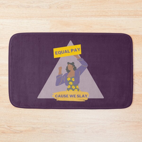 Item preview,  Equal Pay Cause We Slay Triangle Design, Dark Purple Background - Women's Rights Slogan designed and sold by Teetee94.