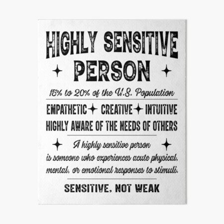 Highly Sensitive People Art Board Prints for Sale | Redbubble