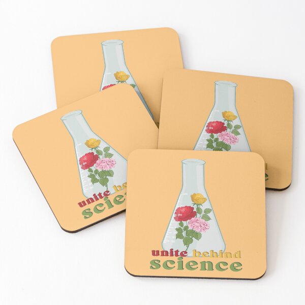 Item preview, unite behind science, erlenmeyer flask with flowers designed and sold by sweet dreamer.