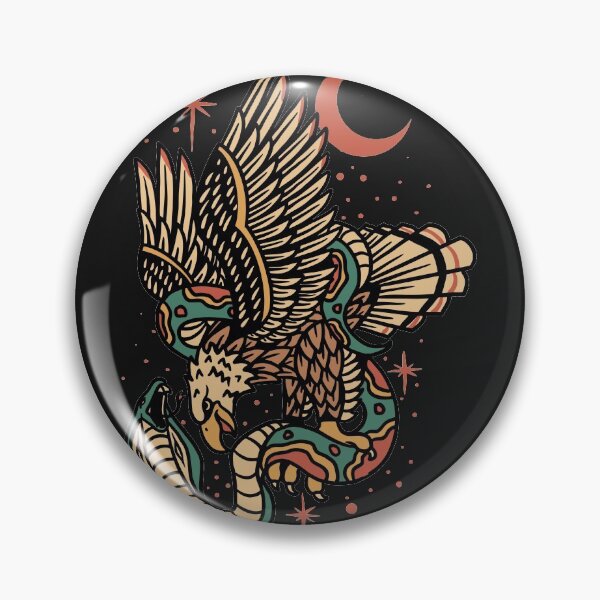 Item preview, Retro Eagle and Snake Battle designed and sold by SLAG-Creative.