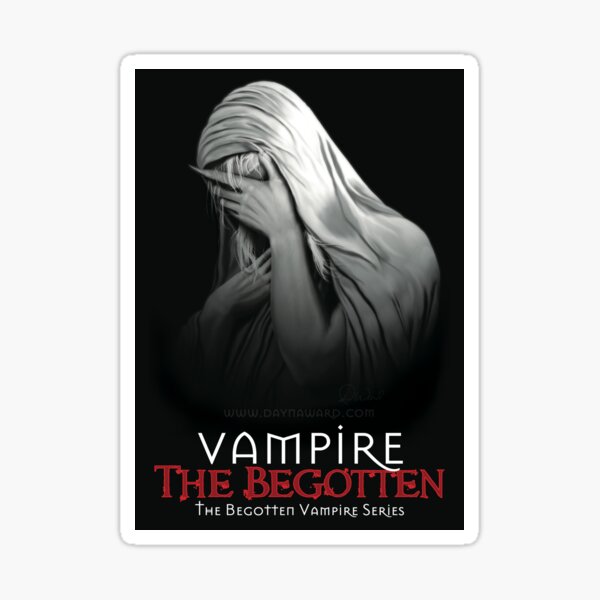 Weeping Vampire with Title (Stickers & Magnets) | Vampire The Begotten Sticker