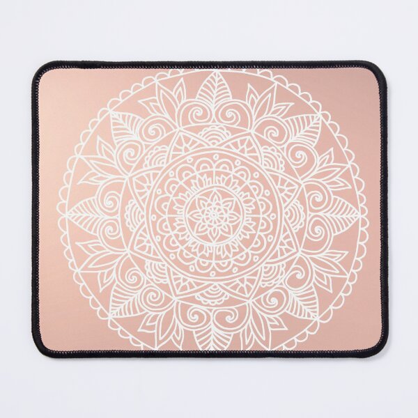 Item preview, White Mandala on Rose Gold designed and sold by Julie Erin Designs.