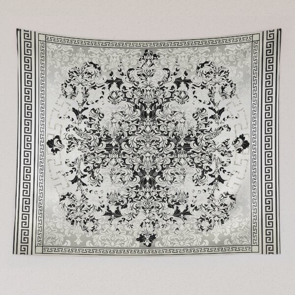 Item preview, Greek Keys Cream Black Floral Patterns designed and sold by Yiorgos Designs.