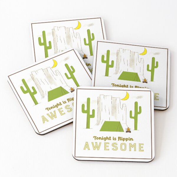 Item preview, Tonight is Flippin Awesome - Desert camping at it's best designed and sold by hardscuffle.