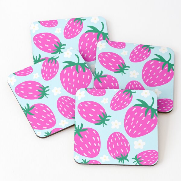 Item preview, Pink Strawberries designed and sold by Chez Louie Designs.