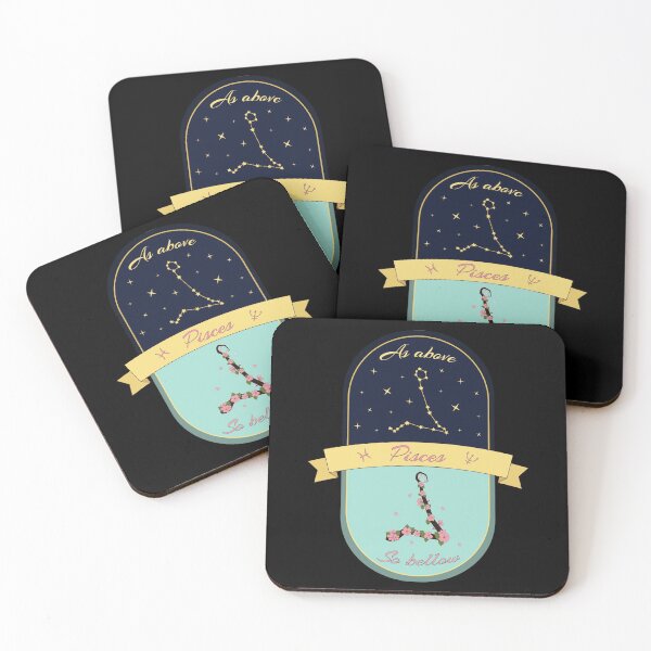 Item preview, As Above So Below - Pisces Constellation - Pisces Night and Day Sky - Astrology, Astronomy and Hermeticism designed and sold by Astrowl-.