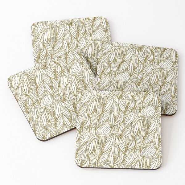 Item preview, Gold  autumn leaves pattern designed and sold by Olga Lashko.