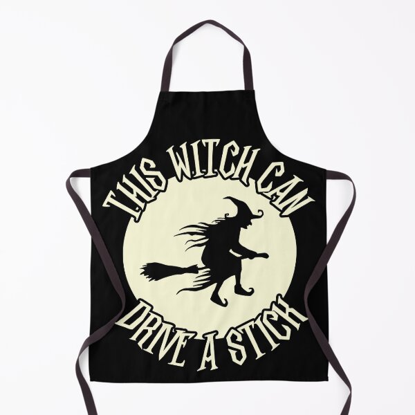 Item preview, This Witch Can Drive A Stick Halloween Pun designed and sold by Huhnerdieb Apparel.