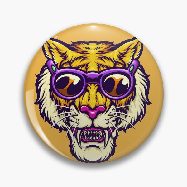 Item preview, Cool Tiger with Summer Vibes designed and sold by SLAG-Creative.