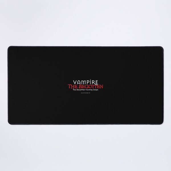 Vampire The Begotten Title | White & Red Desk Mat