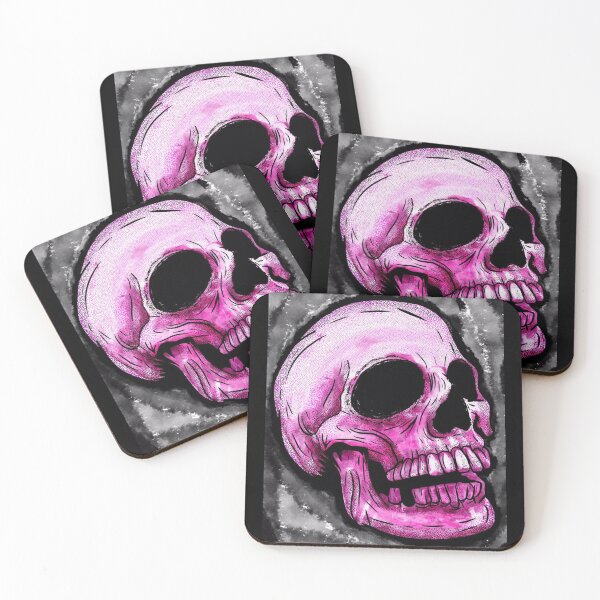 Item preview, pink skull designed and sold by Sympetrum.