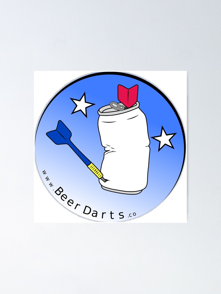"Beer Darts Logo" Poster for Sale by BeerDarts Redbubble