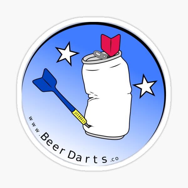 "Beer Darts Logo" Sticker for Sale by BeerDarts Redbubble