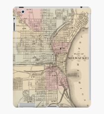 Vintage Map of Milwaukee (1880) iPad Case/Skin