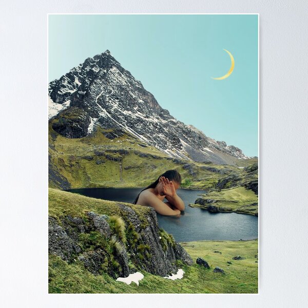Item preview, Bath in the mountains designed and sold by Maisie Kane.