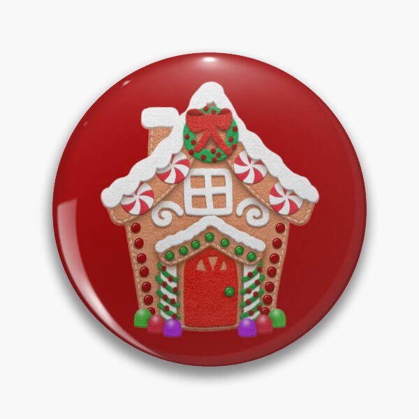 Item preview, Christmas Gingerbread House | Faux Felt Applique Style by Cherie(c)2021 designed and sold by CheriesArt.