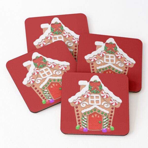 Item preview, Christmas Gingerbread House | Faux Felt Applique Style by Cherie(c)2021 designed and sold by CheriesArt.