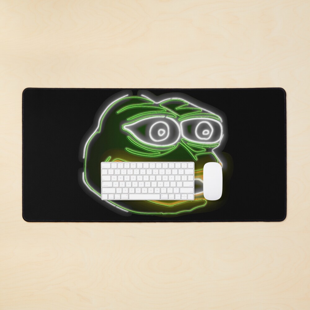 "Neon pepe the frog meme" Mouse Pad for Sale by Ratch2929 Redbubble