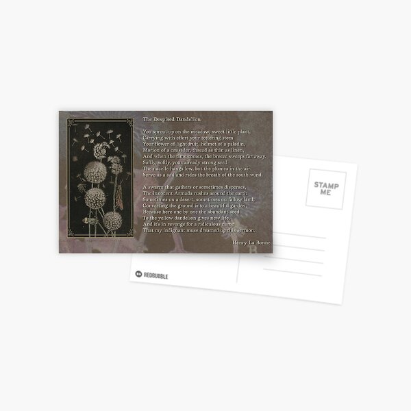 Henry La Bonne, "The Despised Dandelion" Postcard