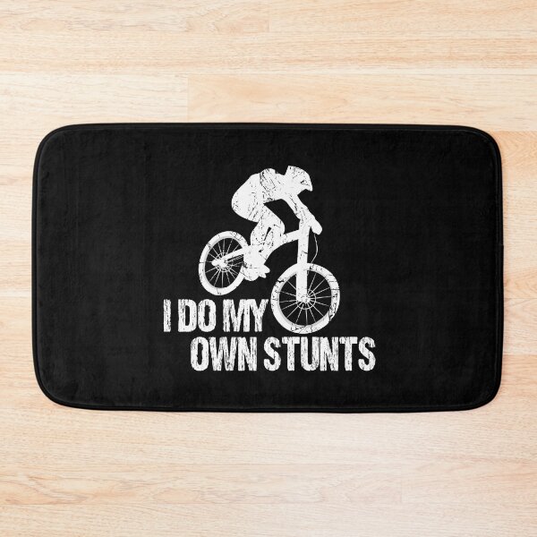 Item preview, I Do My Own Stunts Downhill Bike Vintage Bright designed and sold by TheInkElephant.