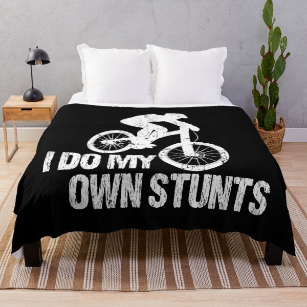 Item preview, I Do My Own Stunts Downhill Bike Vintage Bright designed and sold by TheInkElephant.
