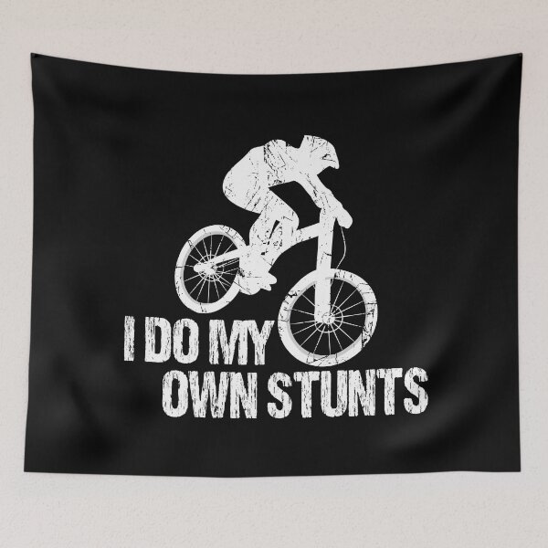 Item preview, I Do My Own Stunts Downhill Bike Vintage Bright designed and sold by TheInkElephant.