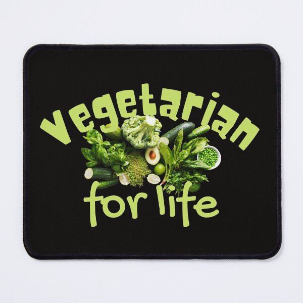 Item preview, Vegetarian For Life Green Statement Design designed and sold by EarthArtDesigns.