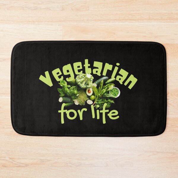 Item preview, Vegetarian For Life Green Statement Design designed and sold by EarthArtDesigns.
