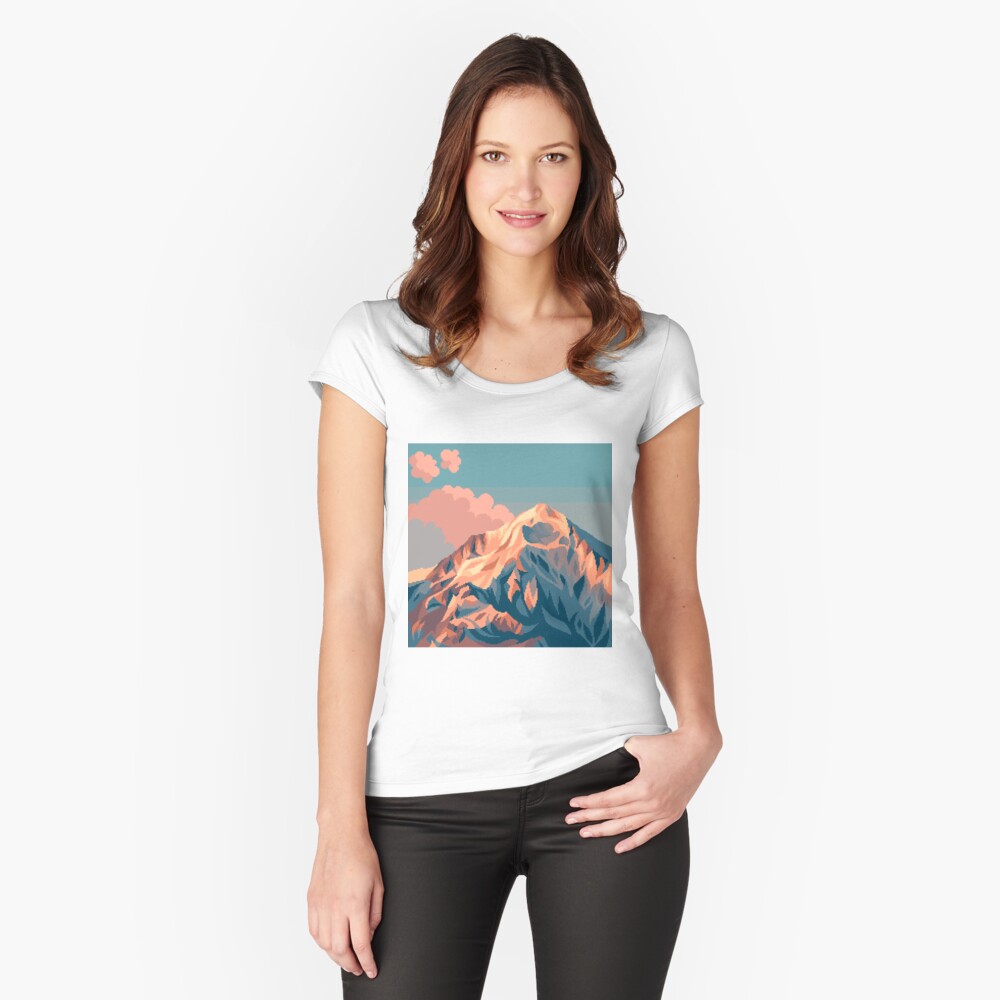 Item preview, Fitted Scoop T-Shirt designed and sold by moobloom.