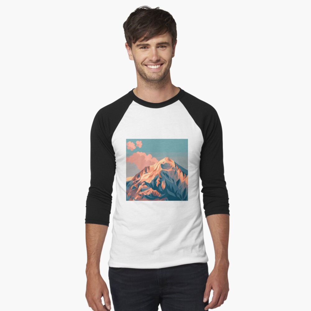 Item preview, Baseball ¾ Sleeve T-Shirt designed and sold by moobloom.