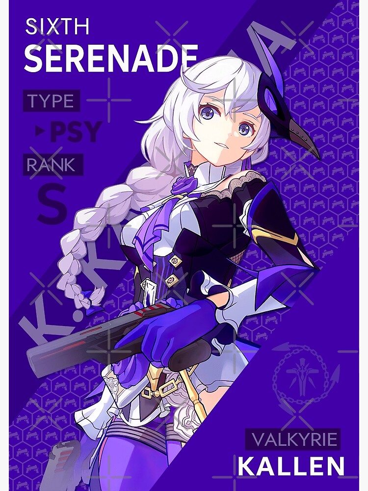 "Kallen Kaslana Sixth Serenade Honkai Impact" Poster For Sale By ...