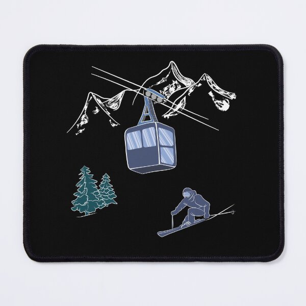 Item preview, Ski Lift Resort Winter Sports Scene designed and sold by TheInkElephant.