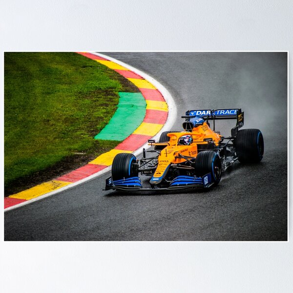 Formula 1 Daniel Ricciardo McLaren in Spa Poster