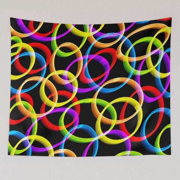 Item preview, Rubber Bands,Rainbow/Black designed and sold by Owen1976.