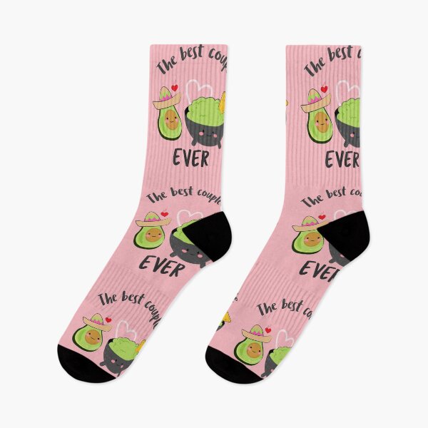 Item preview, Kawaii Cute Avocado And Nachos Guacamole Couple "The best couple ever" Gift for mexican partner designed and sold by TamGustam.