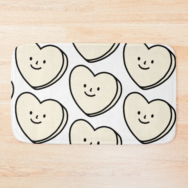 Item preview, Ivory Heart with Face | Quirky Heart designed and sold by smileyfriend.