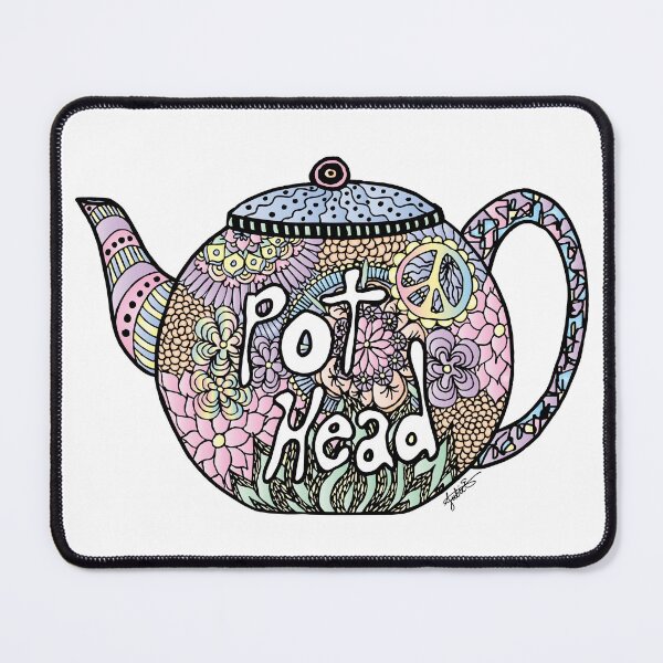 Item preview, Tea Pot Head designed and sold by Julie Erin Designs.