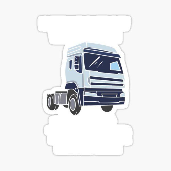 Trucker Awesome Trucker Sticker For Sale By Woormle Redbubble