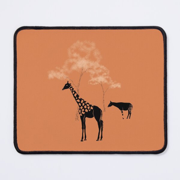 Item preview, Giraffe & Okapi Animal Print Pattern - Sunset designed and sold by Daniel Bevis Design.