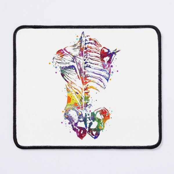 Item preview, Human Back Bones Watercolor Anatomy designed and sold by LotusGifts.