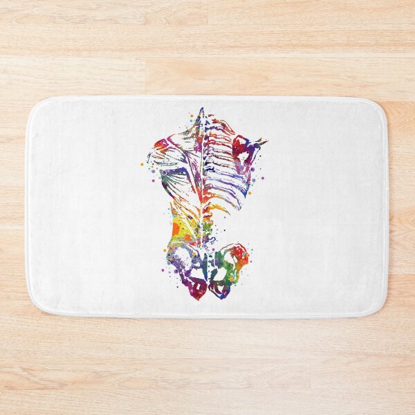 Item preview, Human Back Bones Watercolor Anatomy designed and sold by LotusGifts.