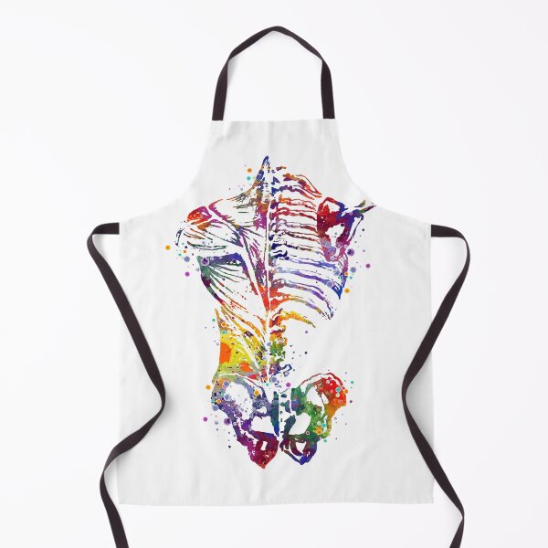 Item preview, Human Back Bones Watercolor Anatomy designed and sold by LotusGifts.