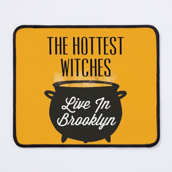 Item preview, The Hottest Witches Live in Brooklyn Halloween Quote designed and sold by AMSonArt.